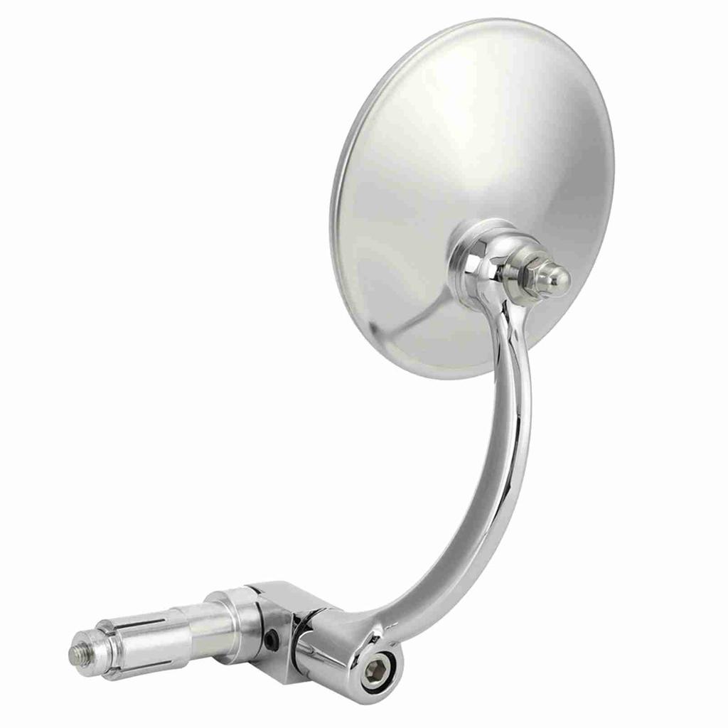 1 Paar Vintage Edelstahl Motorrad Modifiziertes Renn Rückspiegel Reflektierender Seitenspiegel