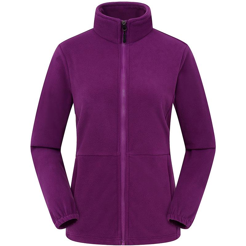 Outdoor Fleece Jacket for Men & Women - Thick Warm Polar Fleece Cardigan with Optional Logo for Autumn/Winter.