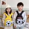 Cartoon Soccer Kids Backpack With Breathable Nylon For Preschool Boys And Girls