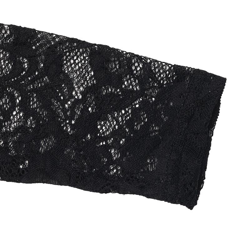 Sexy Summer Women Lace Bodysuits Solid Color Short Sleeve Boat Neck Tights Jumpsuits