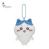 Plush Cat Toy Cartoon Animal with Bead Chain Stuffed Hammer Bunny Doll Plushie DIY Keychain Pendant Decoration Backpack Ornament Birthday Gift