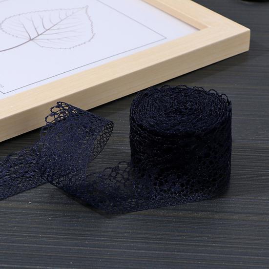 1 Rolle 10M Rüschen-Dekor Exquisites DIY Polyester Visueller Effekt Schwer zu verblassen Spitze-Dekor für Zuhause