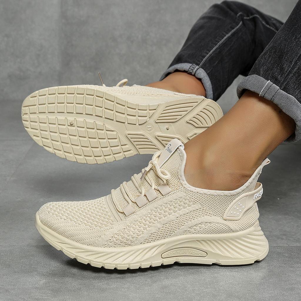 Women Shoes Casual Sneaker Fall Fashion Leisure Sports Single Shoes Trend Fly Weaving Sneakers