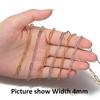 1Meter 1mm-7.5mm No Fade Gold Chain Stainless Steel Curb Chains for Jewelry Making DIY Bracelet Necklace Thick Chain Components
