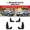 4PCS Splash Guards Mudguards Compatible with Renault Koleos 1 2008 2009 2010 2011 2012 2013 2014 2015 2016