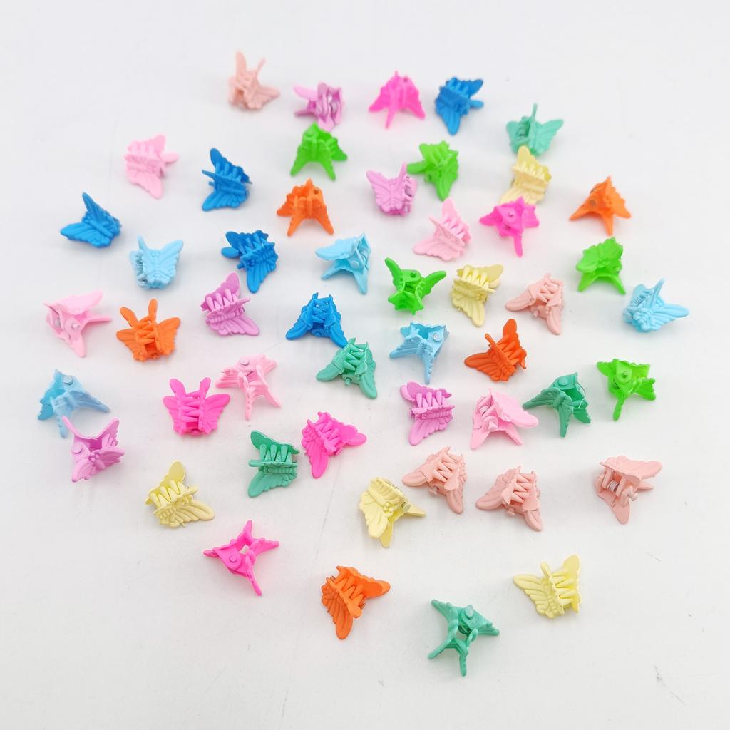 10/20/50/100 ks Dívčí Mini Sponky do Vlasů Motýl Roztomilé Bonbónové Barvy Malé Mini Kraby Pro Ozdoby Hlavy Vlasové Doplňky Pro Ženy