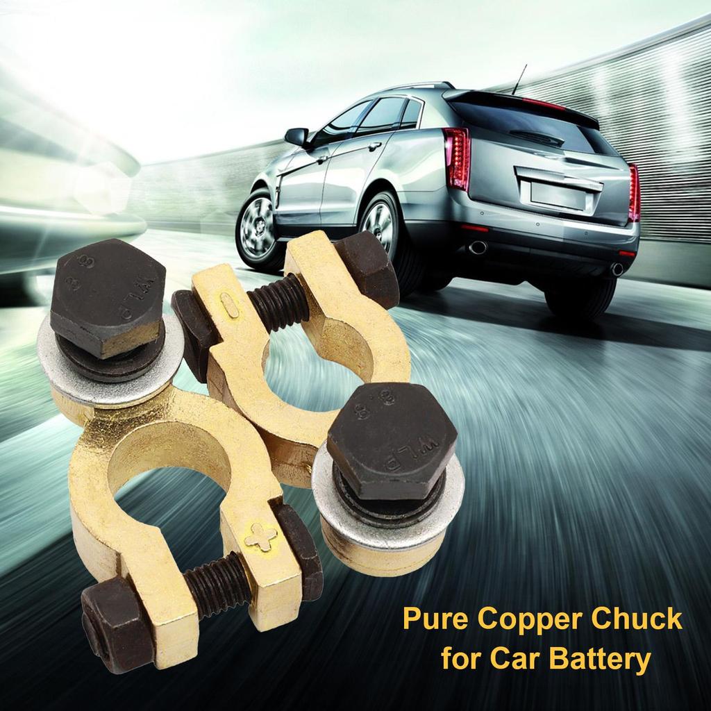 Battery Terminals High-Conductivity Copper Automotive Accessories Battery Connectors For Marine Truck Car Boat RV Vehicles Van