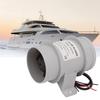 Silent Inline Blower for Boat, Inline Marine Bilge Air Blower, 3" Waterproof Boat