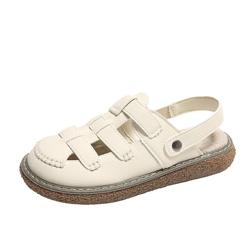 Fashion Casual Simple Woven Bag Head Platform Sandals Women's New 2025 New Summer Versatile Roman Shoes