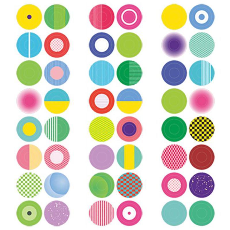 Mr.paper Dot Sticker Tape Four Seasons Natural Color Tape Handbook Decoration Mobile Computer Art Decoration