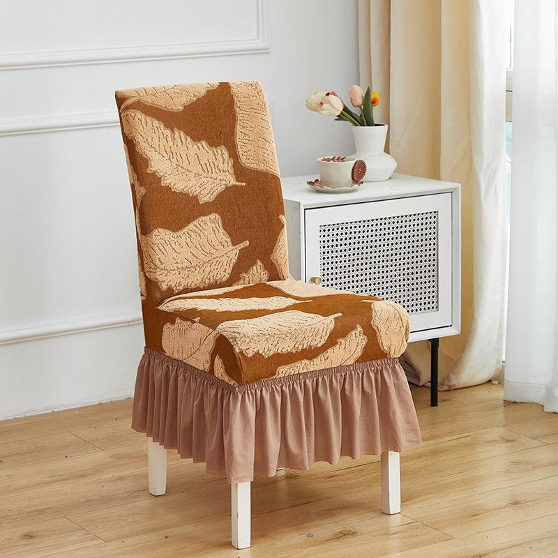 Thickened Elastic Dining Chair Cover, Stool Backrest One-piece Chair Cover, Four Seasons Universal Hotel Household