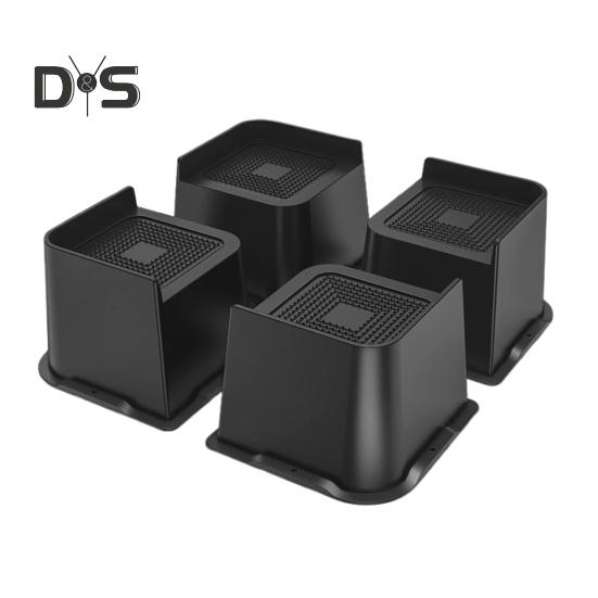 

4 шт. 5/6-дюймовая подъемная опора для мебели, прочная опора для кровати, поддерживающая до 6000 фунтов, противоскользящая опора для стола, дивана, кресла, дивана, шкафа, подъемная опора для ног, повышающая высоту 5inch 4pcs