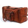 Men's Travel Bag Genuine Goat New Leather Duffel Luggage Sport Weekend