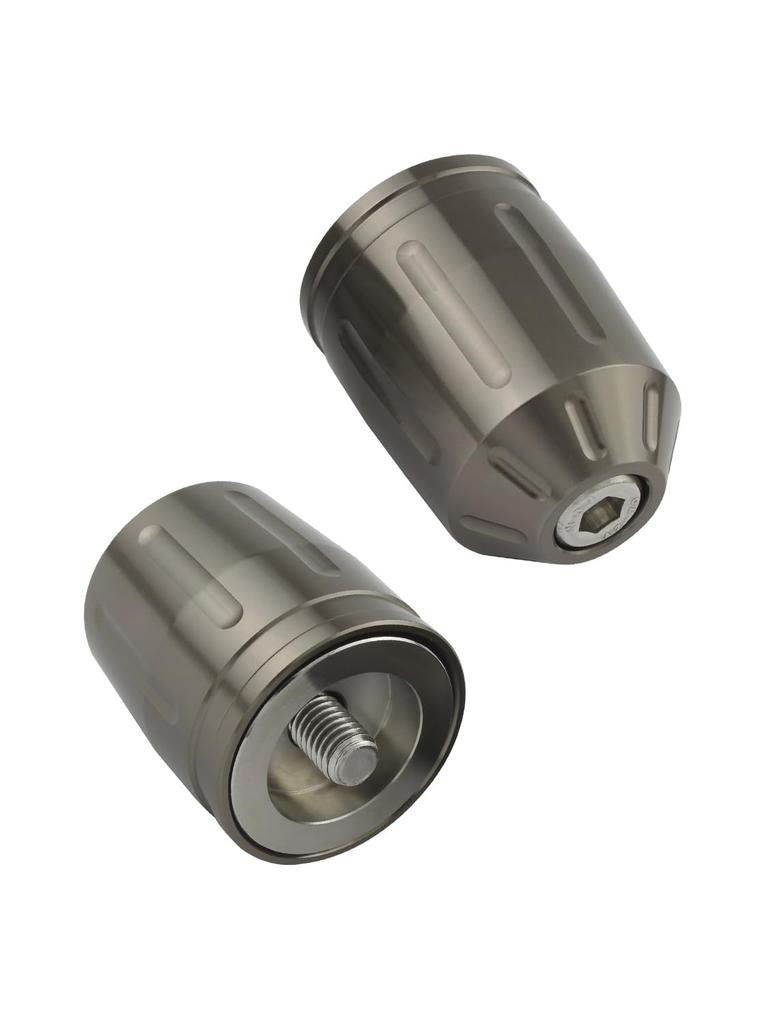 POSH FAITH Motorcycle Accessories Handlebar Ends Made in Japan Ultra Heavy Bar End Type 2 For Kawasaki Genuine Handlebars M8 Type Titanium NINJA250