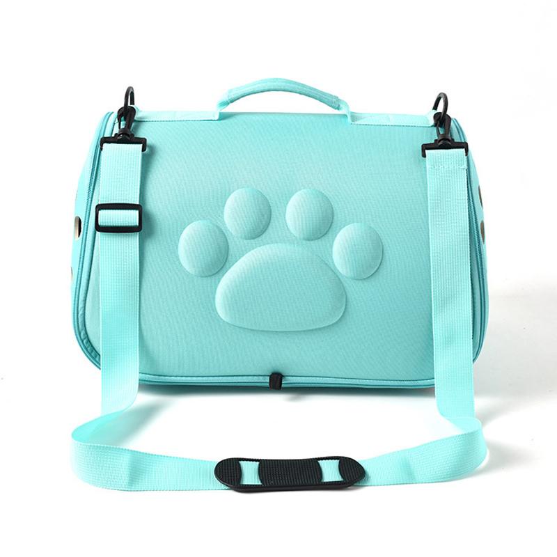 Pure Color Travel Pet Bag Carrier Cat Bag Breathable Folding Small Dog Outdoor Single shoulder Bag Pet Carrying