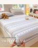Pure Cotton Printed Single Bed Sheet Set - Fitted Sheet, Protective Cover, Pad Cover (3 Pieces)