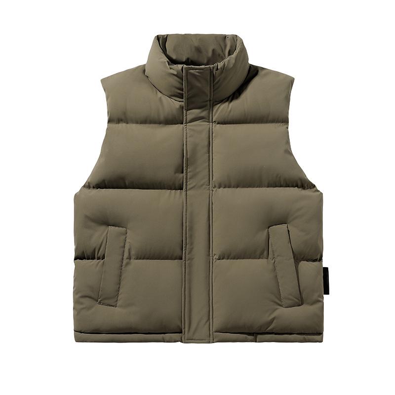 2025 Winter Men's Trendy Heavyweight Sleeveless Cotton Jacket, Plus Size Available