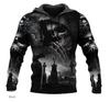 2023 New Men's Skull Hoodie Sweatshirts 3D print Head Pattern Hooded Pullover Autumn Fashion Casual Sweatshirt