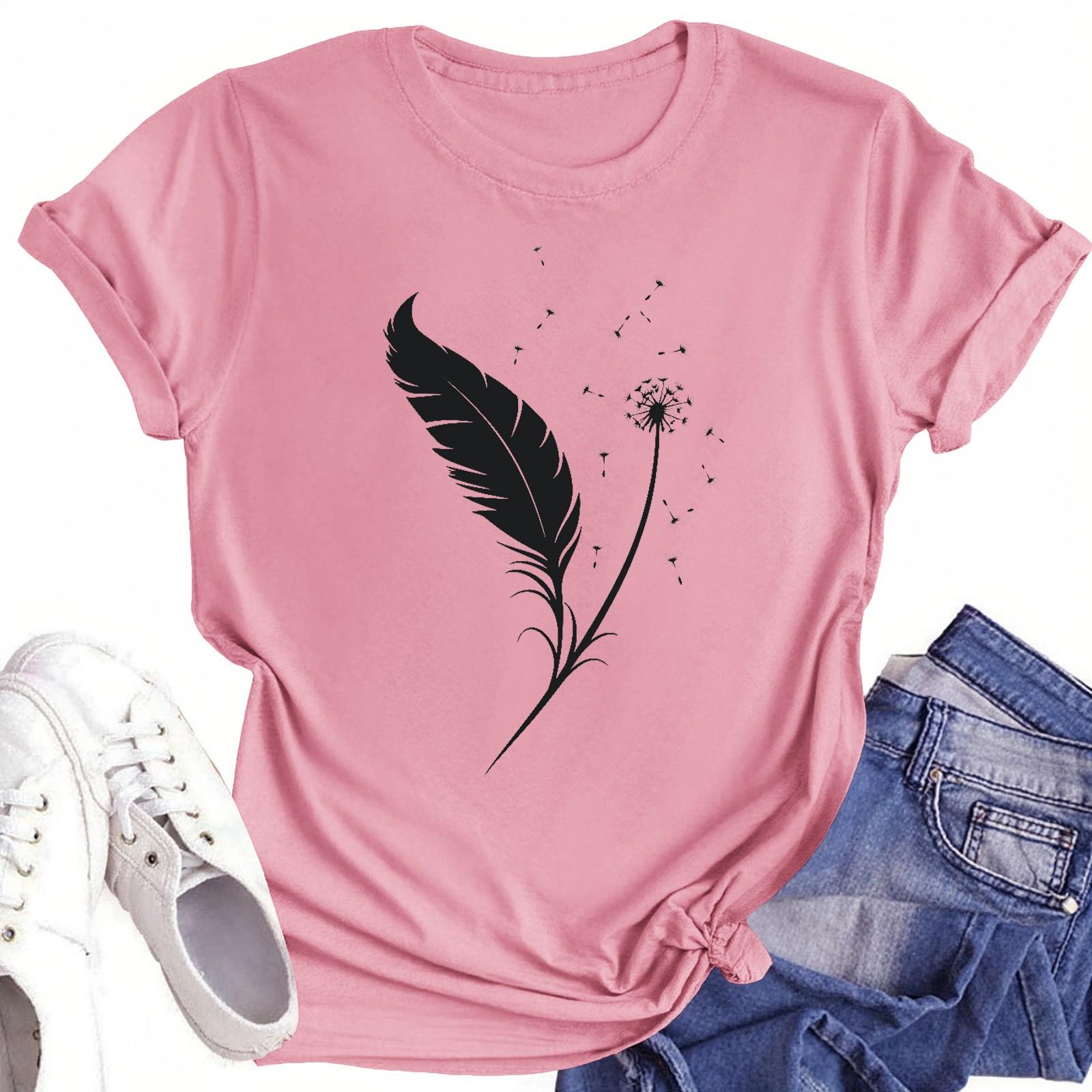 

Футболки для малышей, девочек и мальчиков, детские футболки с короткими рукавами и принтом для мальчиков и девочек 130 розовый