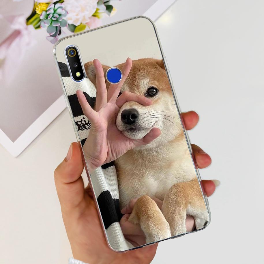 For Realme 3 Pro Case Soft Silicone Marble Butterfly Cover For OPPO Realme 3 Pro RMX1851 Coque Realme3 3i RMX1825 RMX1821 Fundas