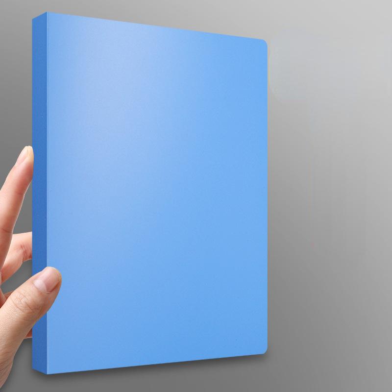 NEW A4 4-hole D-type Clip Clip Blue PP Folder Perforated Transparent Binder Folder A4 Folder