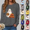 Lockeres lässiges bedrucktes Langarm-Sweatshirt Fabrik Großhandel Europäisches und amerikanisches Halloween-Sweatshirt Rundhals