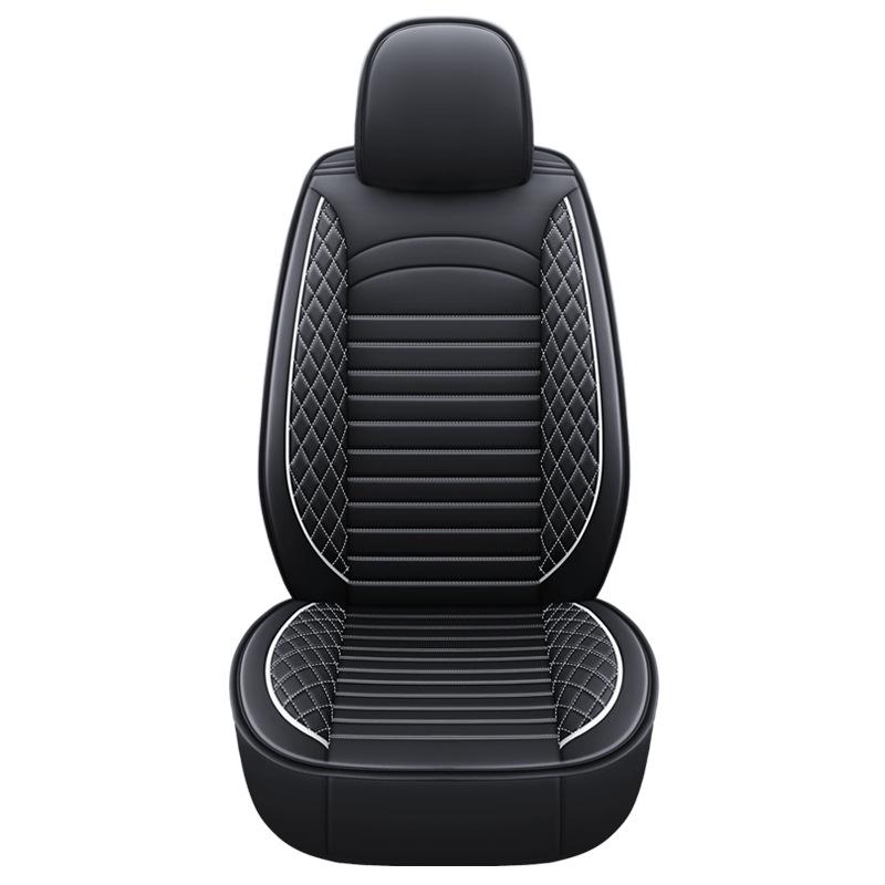Universal Leather Car Seat Cushion - Five-Seater, Four Seasons, Full Coverage, Comfortable Style.
