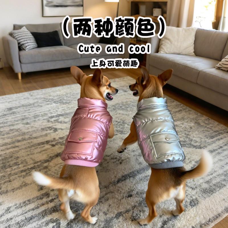 Winter Reflective Warm Dog Coat Medium To Large Breeds Outdoor Thick Cotton Vest Two-Leg Design