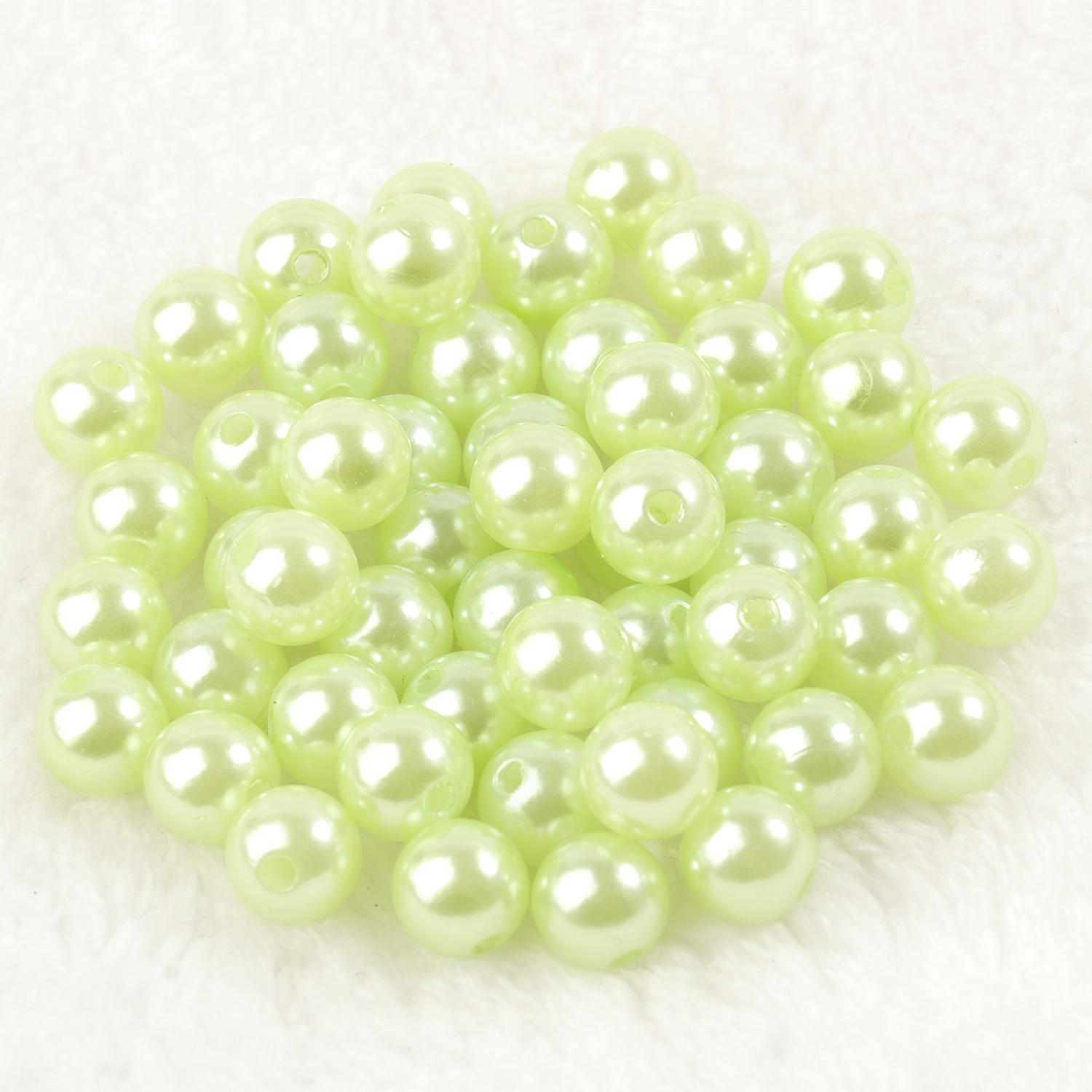 

4 мм, 6 мм, 8 мм, 10 мм, несколько цветов, круглые акриловые бусины, искусственный жемчуг, свободные бусины-разделители для изготовления ювелирных изделий, ручная работа, сделай сам, ремесло 10mm(100pcs) мятный зеленый