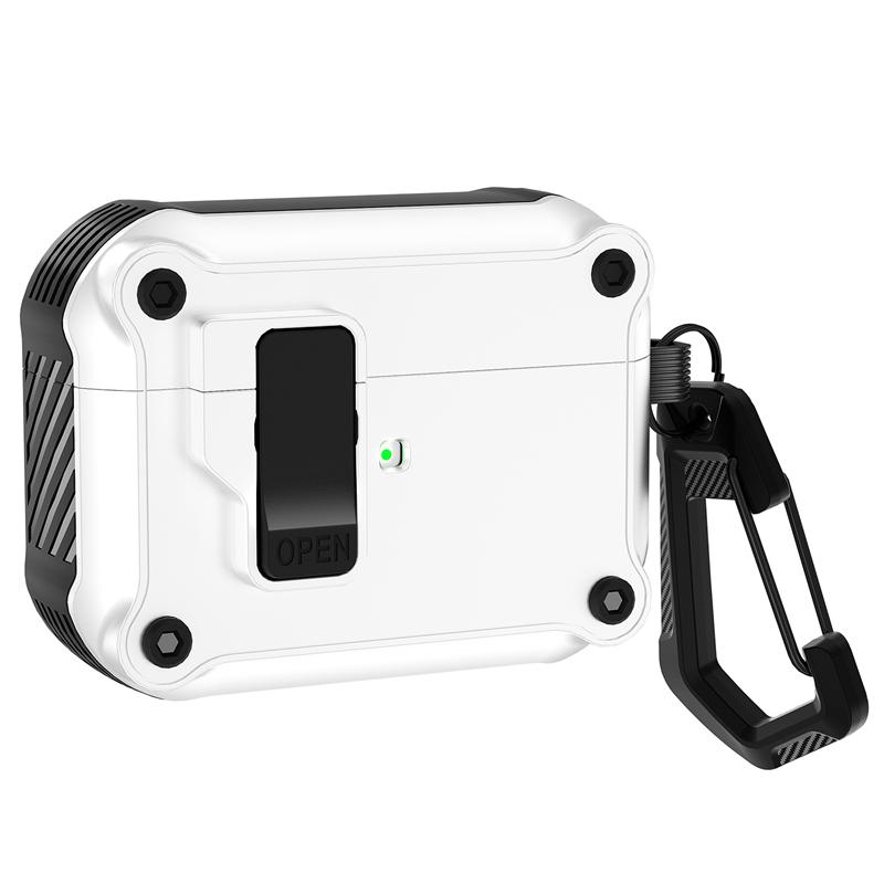 Automatic Pop-up Shockproof Hard Earphone Case for Airpods 4 2024 3 1 Pro 2 Pro2 Headphone Cover for Air Pods 4 Gen with Hook