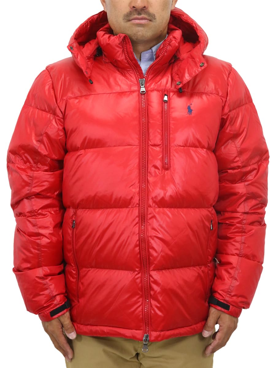 

POLO RALPH LAUREN Нейлоновая куртка-парка на пуху, размер RL2000RED, мужская, на двойной молнии, 80/20, XL, 01010070, [Б/У]