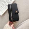 Wrist Strap Wallet Card Slot Holder Flip Leather Phone Case for IPhone 17 Air 16E 16 15 14 13 12 Pro Max Plus Protective Cover