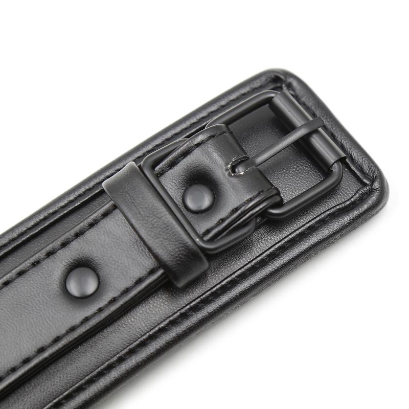 Soft Leather Handcuffs For Sex Toys For Woman Couples Metal Hole Hang Buckle Link Bdsm Bondage Restraints Exotic Accessories