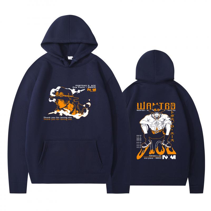 Autumn Winter Fashion Casual Hoodie Cartoon Anime Character Double Sided Printed Men's Loose Comfortable Sports Hoodie
