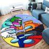 Among Us Custom Name Round Area Rug,Carpet Rug for Living Room Bedroom Sofa Playroom Decor,Non-slip Floor Mat