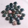 20mm Crystal Agate Heart Necklace Pendant - Natural Stone Jewelry Accessory