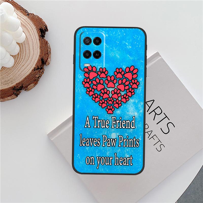 Dog Friends Cat Pet Paws Case For Oppo A15 A80 A60 A40 A94 A54 A98 A78 A18 A38 A58 A16 A76 A96 A17 A77 A74 A57S Cover