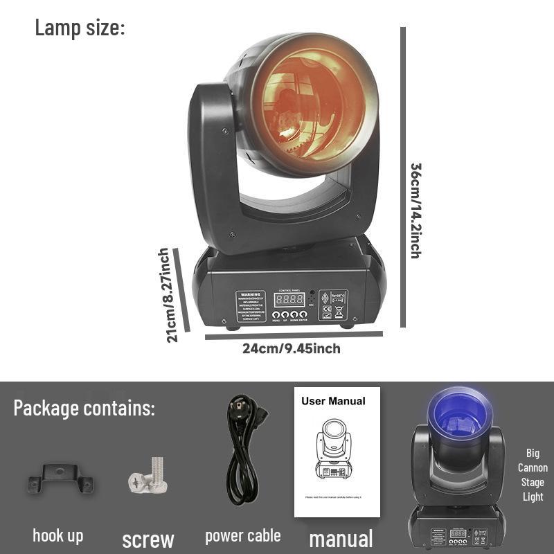 150W LED Beam Cannon: Stage Light with Rotating Colorful Patterns for KTV and Events