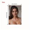 Sexy Girl Metal Wall Art Modern Decor for Bedroom Bar Garage Garden Outdoor