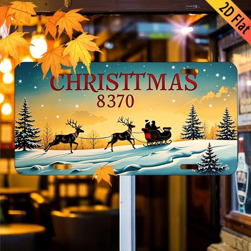 Souvenir Metal License Plate, Custom Auto Sign 15x30cm