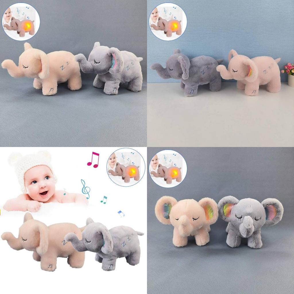 Soft And Cuddly Breathing Elephant Plush Toy For Babies Perfect Sleep Companion Gift
