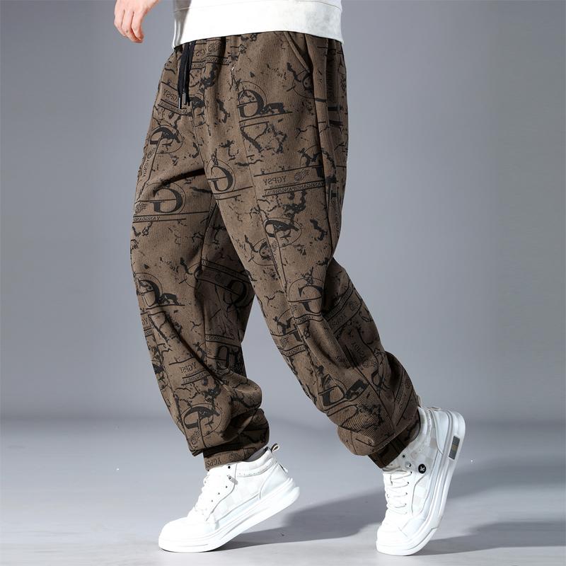 Plus Size 4XL-10XL Fashion Oversize Pants Men Clothes Casual Elastic Waist Long Trousers