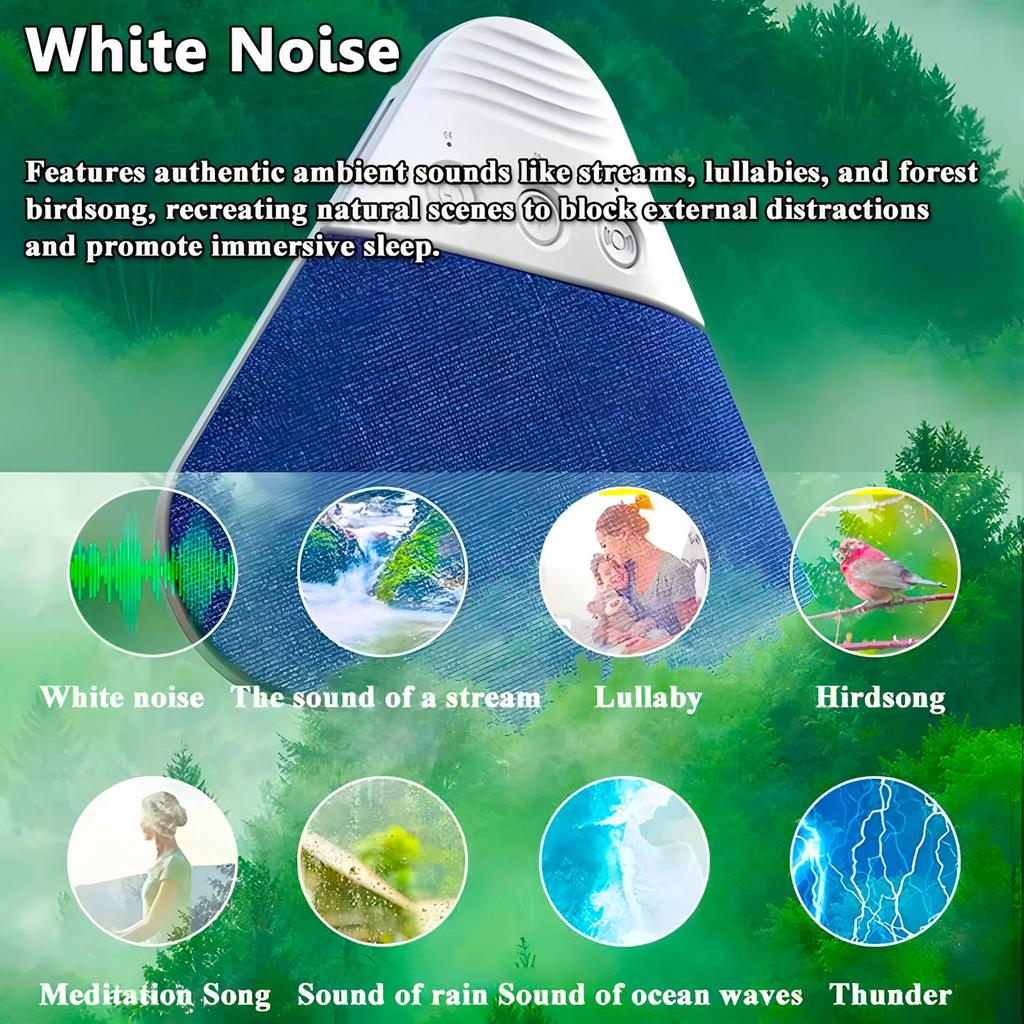 Bluetooth Under Pillow Speaker Stereo Bass White Noise Sleep Sound Speaker for Bedroom