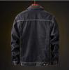 2018 Men's Winter Fleece-Lined Denim Jacket, Warm and Thickened, Korean Slim Fit, Plus Size Available