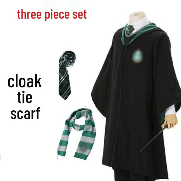 Harry Potter Wizard Robe Cosplay Costume for Kids & Adults - Magic Cloak Cape for Halloween