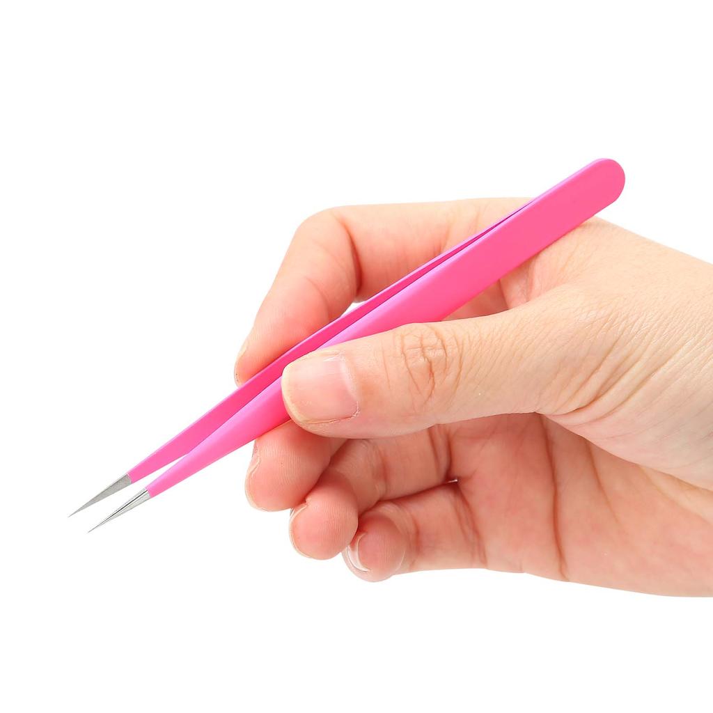 Straight Tweezers Professional Eyelash Extension False Eyelash Grafting Tweezers Tool
