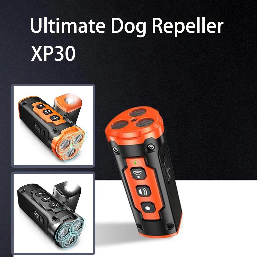 2026 Rechargeable Anti Dog Bark Deterrent Device With LED Flashlight Release Pet Dog Repeller Ultrasonic Dog Training Device