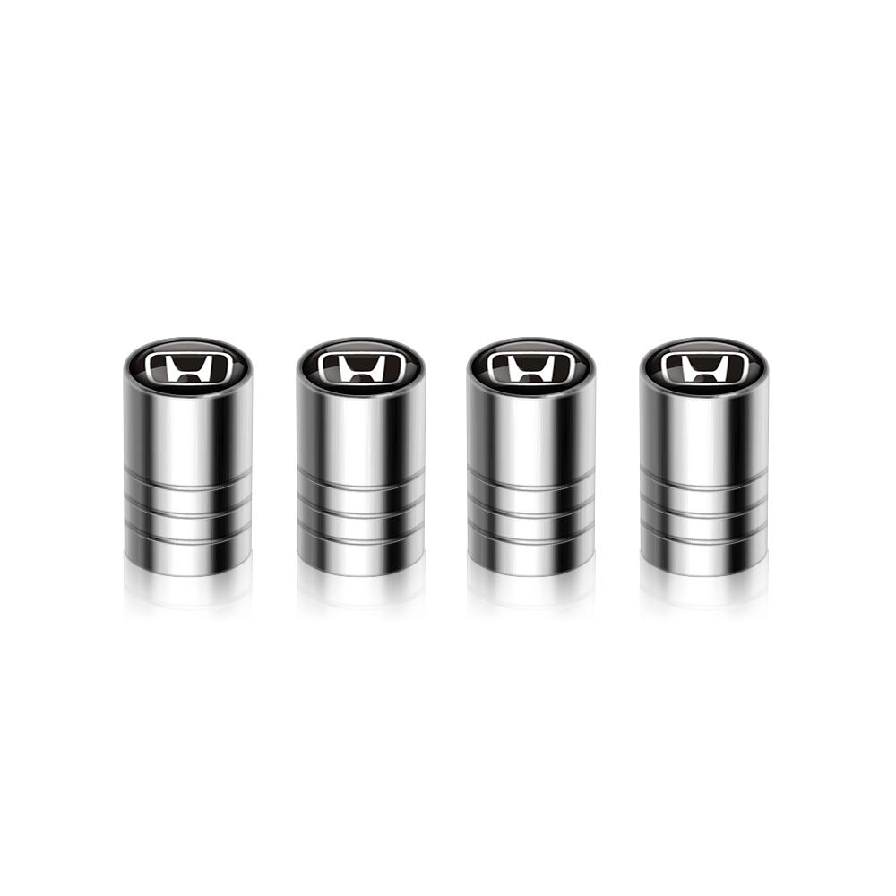 4Pcs Metal Auto Tire Valve Stems Cap Wheel Stem Air Valve Cover For Honda Civic Accord Fit City Vezel CRV Odyssey Jazz Prelude
