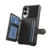 For Samsung Galaxy S25 Edge Case with Card Holder PU Leather+TPU Phone Back Cover