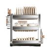 304 Stainless Steel Multi-functional Kitchen Dish Drying and Storage Rack
